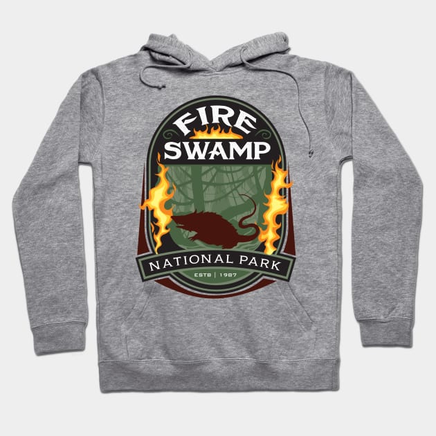 Fire Swamp National Park Hoodie by MindsparkCreative